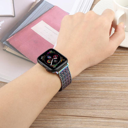 Magnetic Snap Clasp Steel Mesh Metal Watch Band