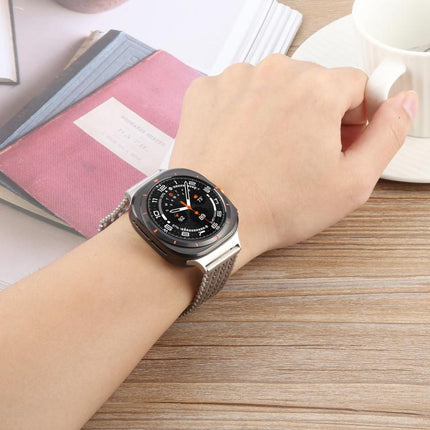 Magnetic Snap Clasp Steel Mesh Metal Watch Band, For Samsung Galaxy Watch Ultra 47mm / Ultra 2025 - DealBuddy