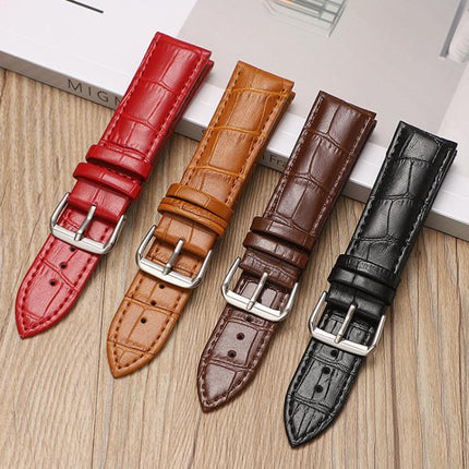 xDfind Bamboo Texture Pin Buckle Leather Watch Band, For Apple Watch 42 / 44 / 45 / 46 / 49mm, For Apple Watch 38 / 40 / 41 / S10 42mm - DealBuddy