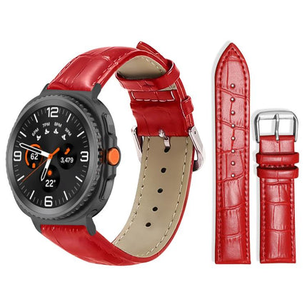 xDfind Bamboo Texture Pin Buckle Leather Watch Band