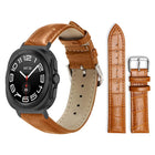 xDfind Bamboo Texture Pin Buckle Leather Watch Band