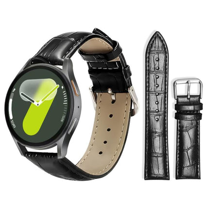xDfind Bamboo Texture Pin Buckle Leather Watch Band