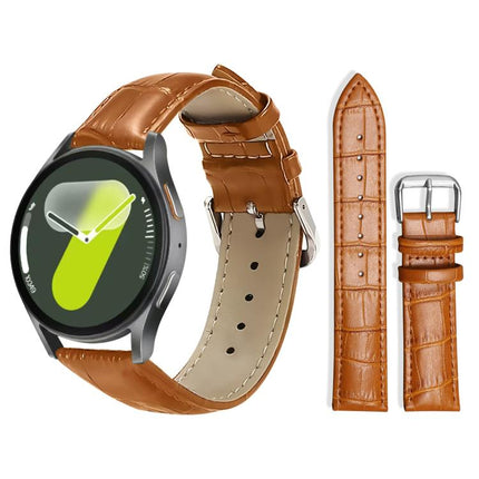 xDfind Bamboo Texture Pin Buckle Leather Watch Band
