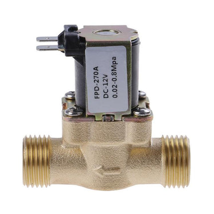 Copper Four-point Solenoid Valve, Pressurized Water Inlet Valve, Solar Water Heater Valve