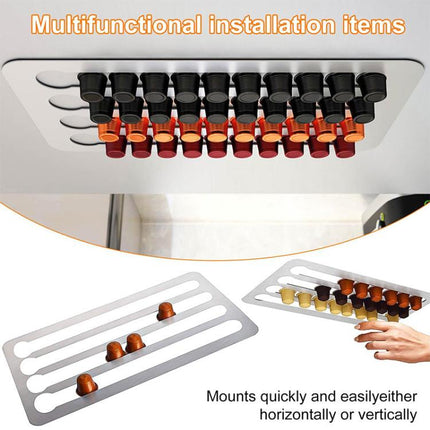Coffee Capsule Holder For Hotel Kitchen Restaurant Wall-mounted Storage Rack