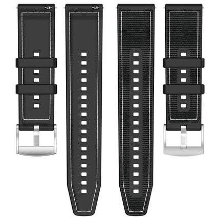 xDfind Hybrid Nylon Braid Silicone Watch Band, For Galaxy Watch Ultra2 2026 / 2025 / 1 2024 22mm, For Galaxy Watch 7 / 6 / 5 / FE 20mm