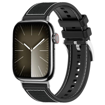 xDfind Hybrid Nylon Braid Silicone Watch Band, For Apple Watch 42 / 44 / 45 / 46 / 49mm 22mm, For Apple Watch 38 / 40 / 41 / S10 42mm 20mm - DealBuddy