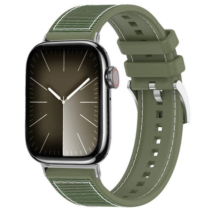 xDfind Hybrid Nylon Braid Silicone Watch Band, For Apple Watch 42 / 44 / 45 / 46 / 49mm 22mm, For Apple Watch 38 / 40 / 41 / S10 42mm 20mm - DealBuddy