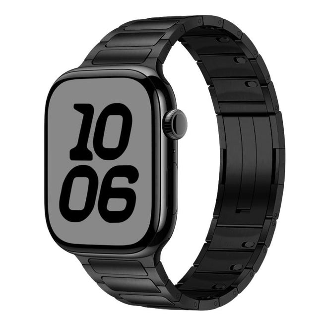 Tri-beads Side-detachable Buckle Stainless Steel Watch Band