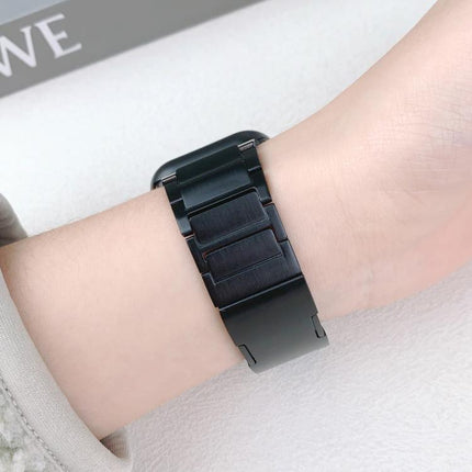 Tri-beads Side-detachable Buckle Stainless Steel Watch Band