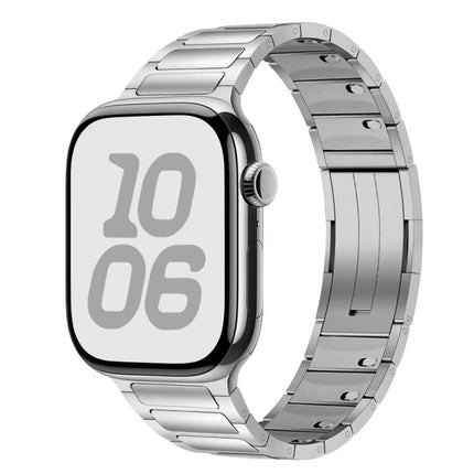Tri-beads Side-detachable Buckle Stainless Steel Watch Band