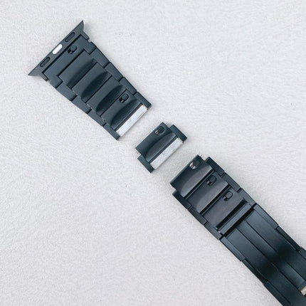 Tri-beads Side-detachable Buckle Stainless Steel Watch Band