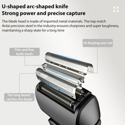 Full Body Washable LED Digital Display Reciprocating Electric Shaver - DealBuddy