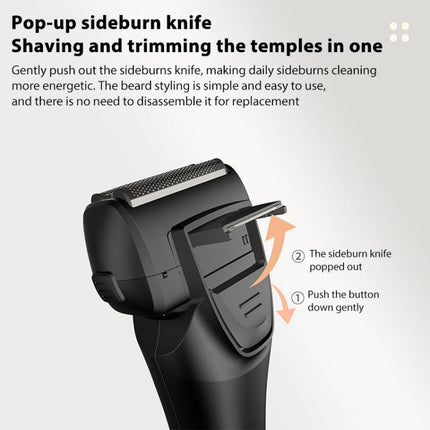 Full Body Washable LED Digital Display Reciprocating Electric Shaver - DealBuddy