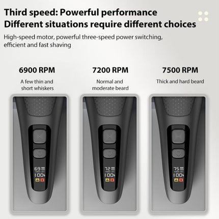 Full Body Washable LED Digital Display Reciprocating Electric Shaver - DealBuddy