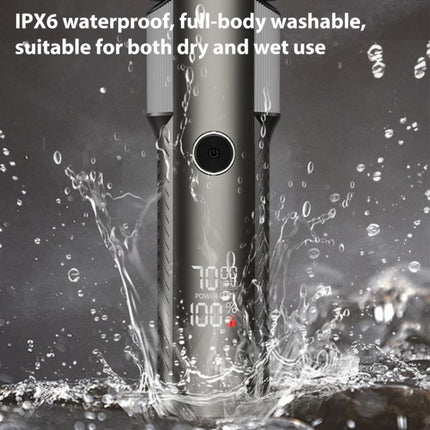Five-blade Full Body Washable LED Digital Display Reciprocating Electric Shaver