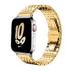 xDfind Seven-bead Solid Stainless Steel Watch Band, For Apple Watch 42 / 44 / 45 / 46 / 49mm 22mm, For Apple Watch 38 / 40 / 41 / S10 42mm 20mm - DealBuddy