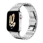 xDfind Seven-bead Solid Stainless Steel Watch Band, For Apple Watch 42 / 44 / 45 / 46 / 49mm 22mm, For Apple Watch 38 / 40 / 41 / S10 42mm 20mm - DealBuddy