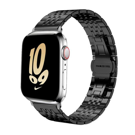 xDfind Seven-bead Solid Stainless Steel Watch Band, For Apple Watch 42 / 44 / 45 / 46 / 49mm 22mm, For Apple Watch 38 / 40 / 41 / S10 42mm 20mm - DealBuddy