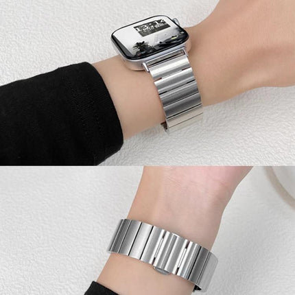 xDfind One-bead Bamboo Solid Stainless Steel Watch Band - DealBuddy