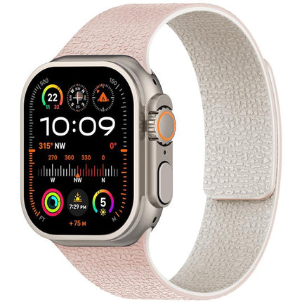 xDfind Litchi Texture Magnetic Silicone Watch Band, For Apple Watch 42 / 44 / 45 / 46 / 49mm, For Apple Watch 38 / 40 / 41 / S10 42mm - DealBuddy