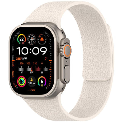 xDfind Litchi Texture Magnetic Silicone Watch Band, For Apple Watch 42 / 44 / 45 / 46 / 49mm, For Apple Watch 38 / 40 / 41 / S10 42mm - DealBuddy