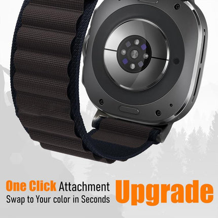 xDfind Black Buckle Loop Nylon Watch Band