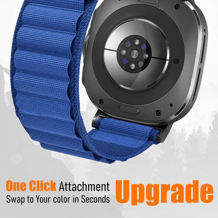 xDfind Black Buckle Loop Nylon Watch Band, For Galaxy Watch Ultra2 2026 / 2025 / 1 2024, For Galaxy Watch9 / 8 / 8 Classic - DealBuddy