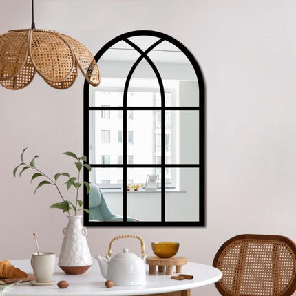 Wood Acrylic Imitation Window Self-adhesive Decorative Mirror