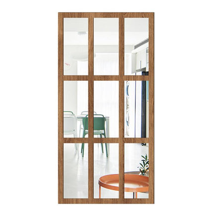 Wood Acrylic Imitation Window Self-adhesive Decorative Mirror