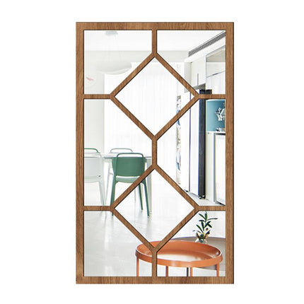 Wood Acrylic Imitation Window Self-adhesive Decorative Mirror