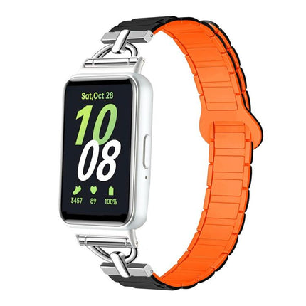 D-shaped Tri-beads Magnetic Silicone Watch Band, For Samsung Galaxy Fit3 - DealBuddy
