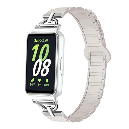 D-shaped Tri-beads Magnetic Silicone Watch Band, For Samsung Galaxy Fit3 - DealBuddy