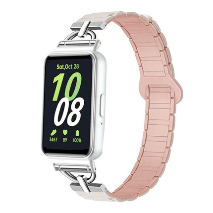 D-shaped Tri-beads Magnetic Silicone Watch Band, For Samsung Galaxy Fit3 - DealBuddy