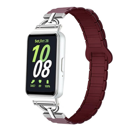 D-shaped Tri-beads Magnetic Silicone Watch Band, For Samsung Galaxy Fit3 - DealBuddy