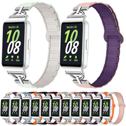 D-shaped Tri-beads Magnetic Silicone Watch Band, For Samsung Galaxy Fit3 - DealBuddy