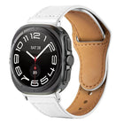 Rivet Reverse Buckle Leather Watch Band