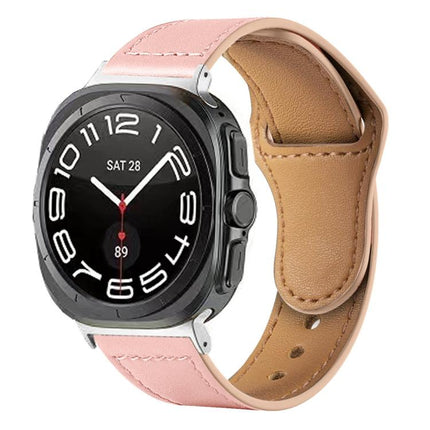 Rivet Reverse Buckle Leather Watch Band
