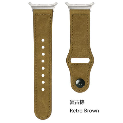 Rivet Reverse Buckle Leather Watch Band, For Samsung Galaxy Watch Ultra 47mm / Ultra 2025 - DealBuddy