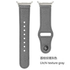 For Samsung Galaxy Watch Ultra 47mm / Ultra 2025 / Litchi Texture Grey