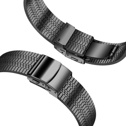 Turtle Buckle Five Beads Stainless Steel Watch Band