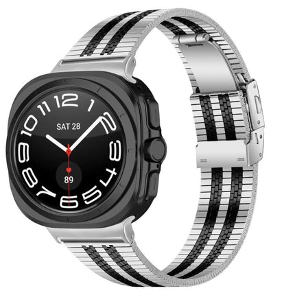 Turtle Buckle Five Beads Stainless Steel Watch Band, For Samsung Galaxy Watch Ultra 47mm / Ultra 2025 - DealBuddy