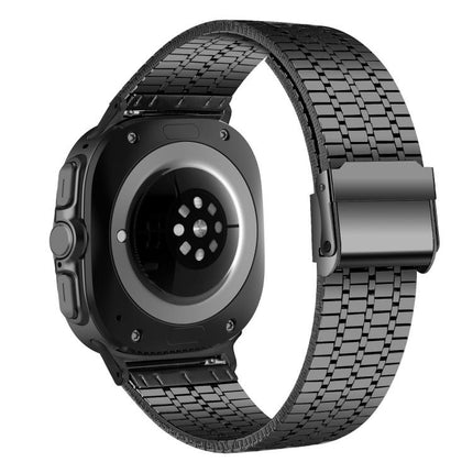 Seven Beads Buckle Stainless Steel Watch Band