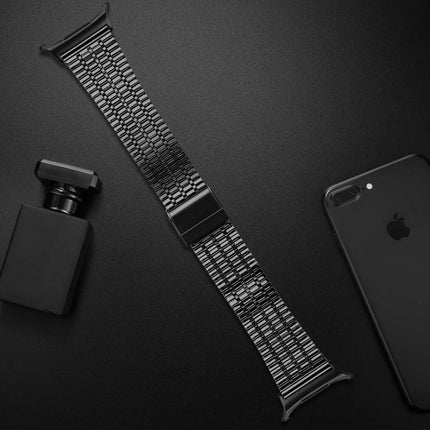 Seven Beads Buckle Stainless Steel Watch Band