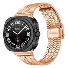 Seven Beads Buckle Stainless Steel Watch Band
