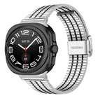 Seven Beads Buckle Stainless Steel Watch Band