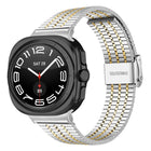 Seven Beads Buckle Stainless Steel Watch Band