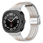Seven Beads Buckle Stainless Steel Watch Band