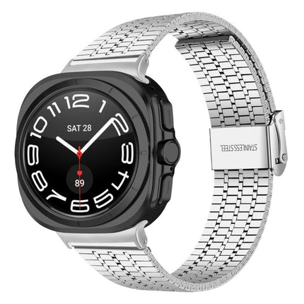 Seven Beads Buckle Stainless Steel Watch Band