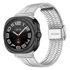 Seven Beads Buckle Stainless Steel Watch Band, For Samsung Galaxy Watch Ultra 47mm / Ultra 2025 - DealBuddy